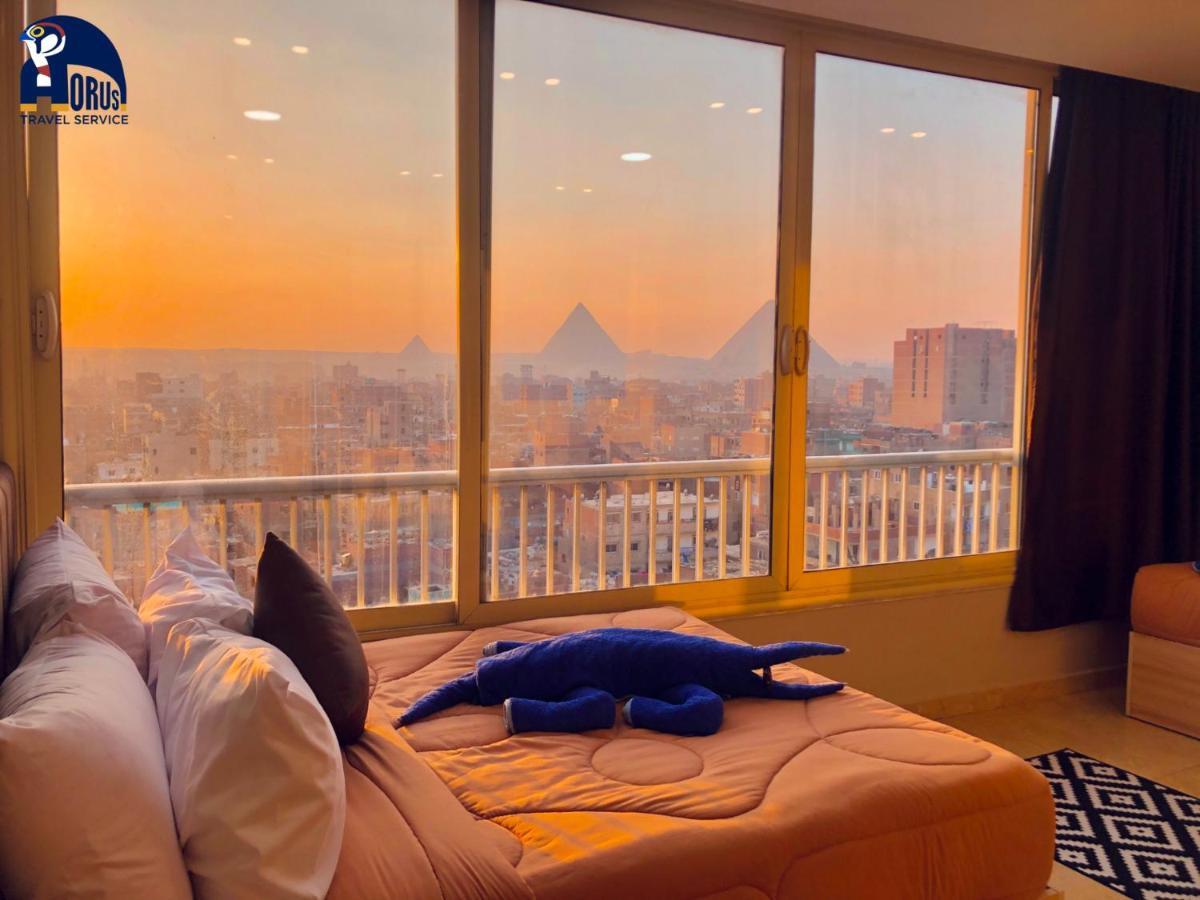 Horus Horizon Inn Pyramids View Kafrat al Jabal Bagian luar foto