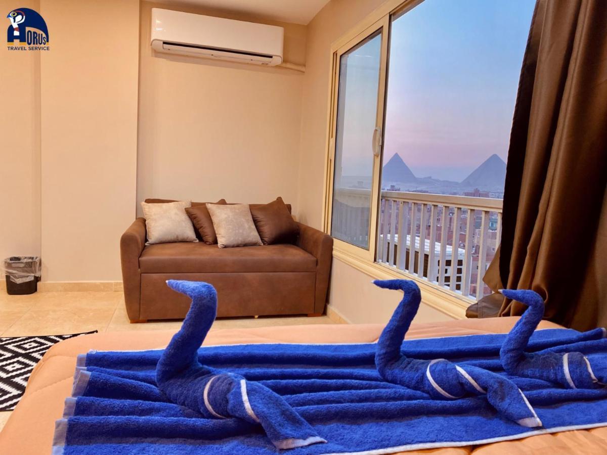 Horus Horizon Inn Pyramids View Kafrat al Jabal Bagian luar foto