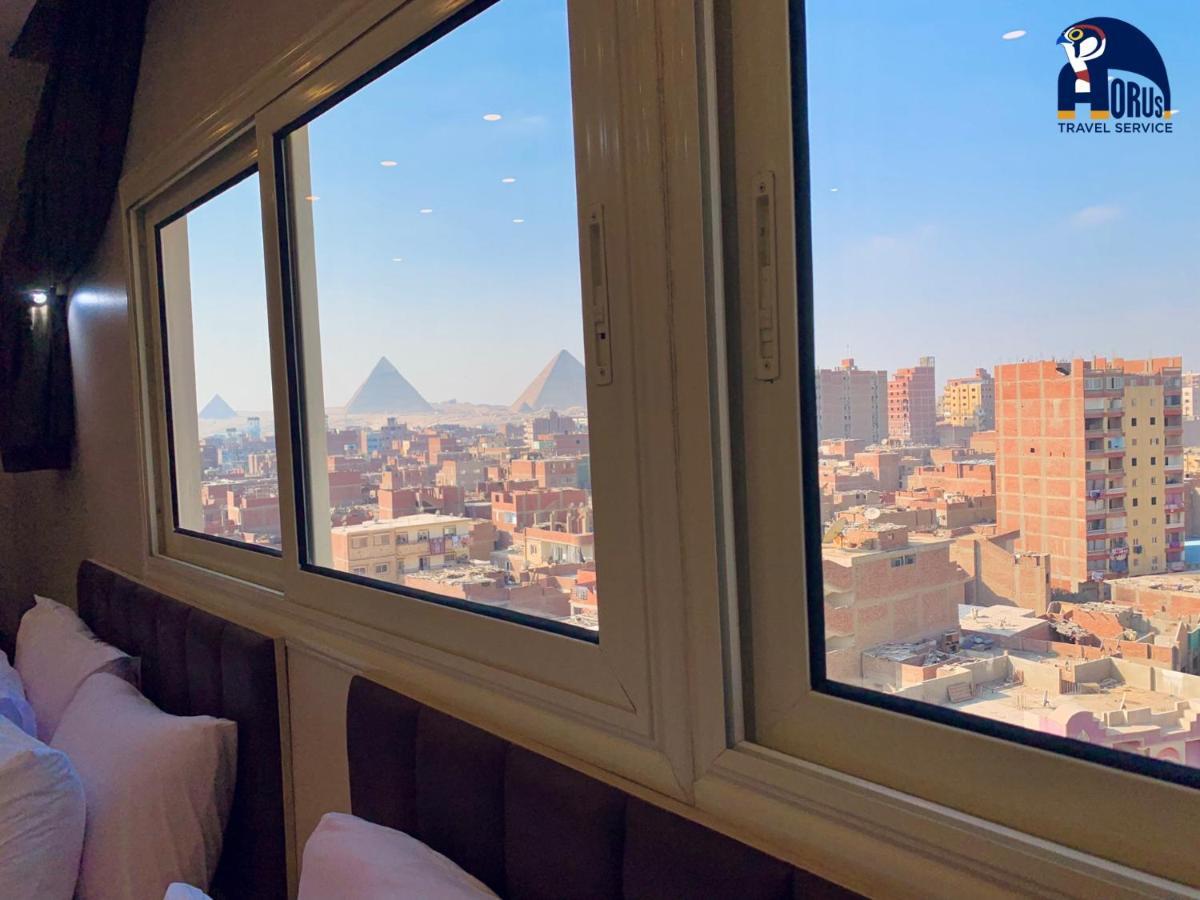Horus Horizon Inn Pyramids View Kafrat al Jabal Bagian luar foto