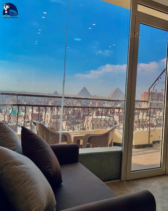 Horus Horizon Inn Pyramids View Kafrat al Jabal Bagian luar foto