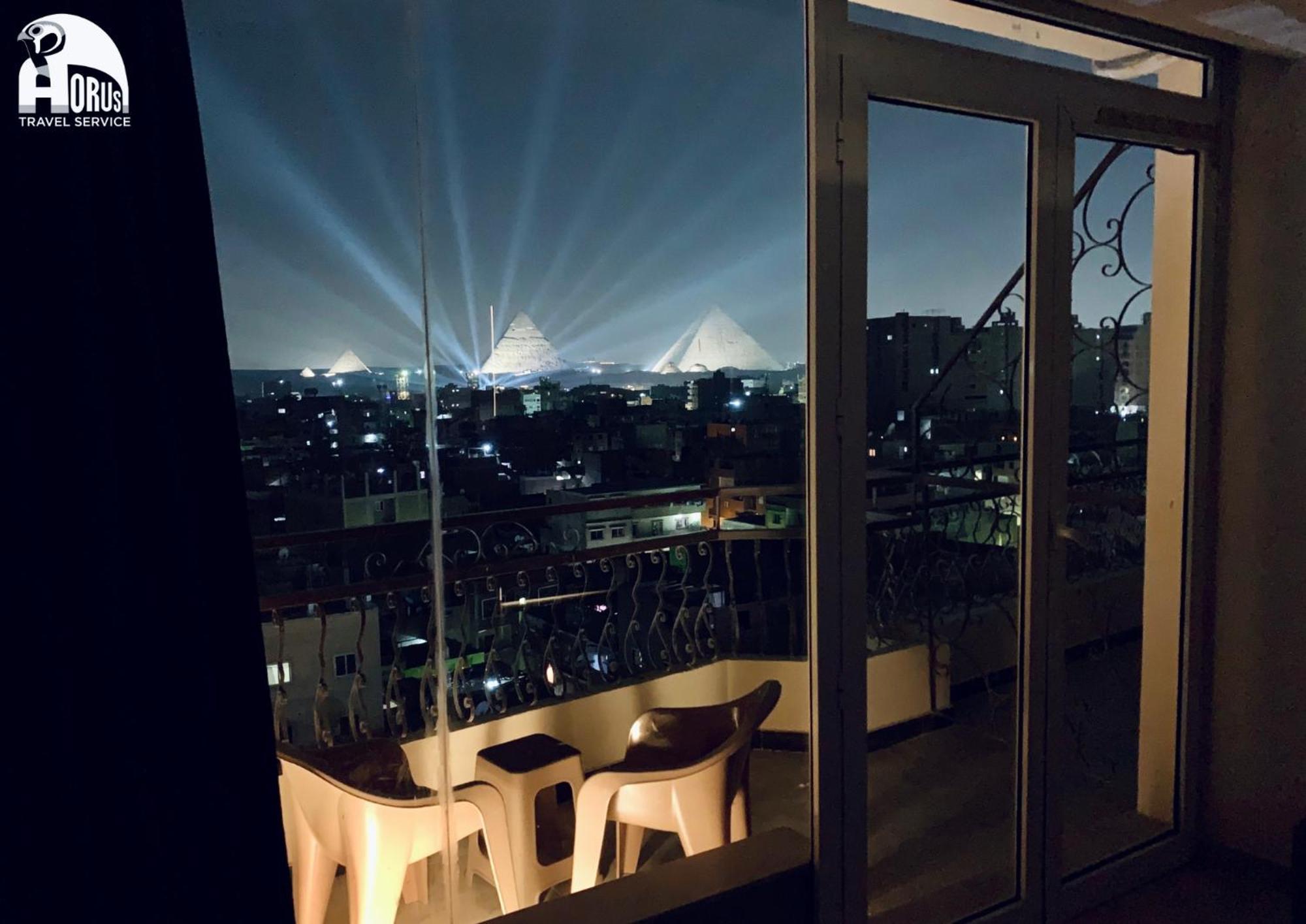 Horus Horizon Inn Pyramids View Kafrat al Jabal Bagian luar foto