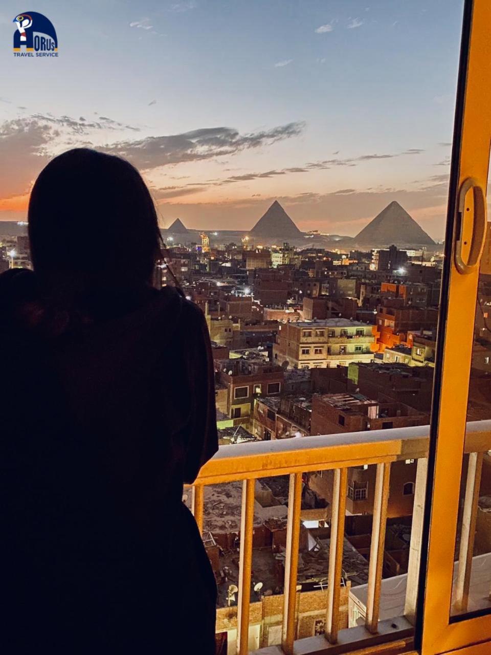 Horus Horizon Inn Pyramids View Kafrat al Jabal Bagian luar foto